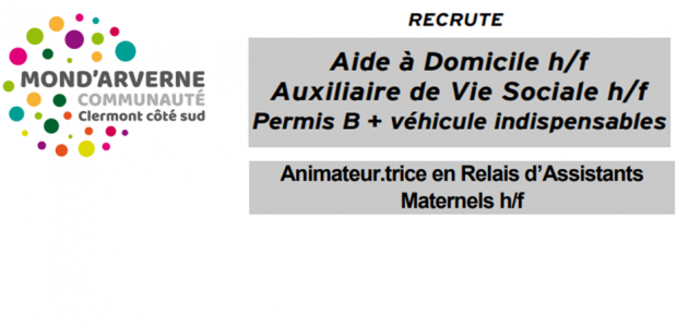 Annonce aide à Domicile été 21 Emploi animateur.trice RAM-1-1 Partagez