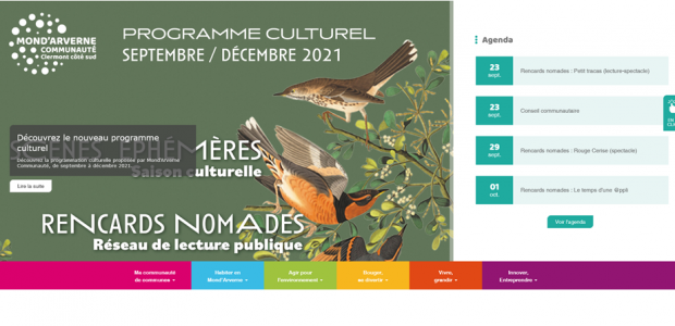 Mond’Arverne communauté, les prochains rendez-vous => l’agenda de la saison culturelle, des rencards nomades, des réunions publiques, des conseils communautaires, des permanences de l’Adil >>> je consulte l’agenda
Partagez