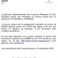 Une  nouvelle  campagne de recrutement de volontaires du service civique est organisée au sein de la DGFiP. La DDFiP du Puy de Dôme recrute 6 volontaires du service civique. 2 […]