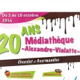 >>>Chocolat et gourmandise sont à l’affiche pour fêter les 20 ans de la médiathèque
>>>Le guide de la médiathèque : services, services en ligne, horaires, modalités d’inscriptions, tarifs…
