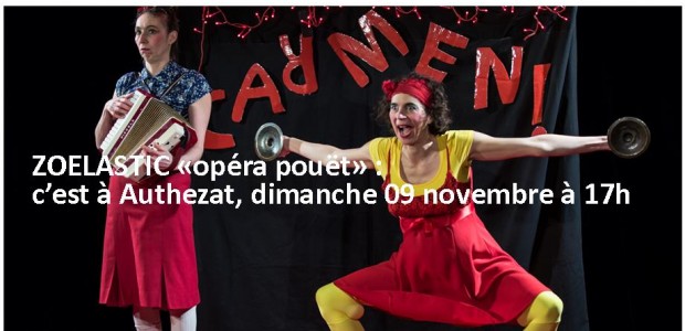 La compagnie Zoélastic présente Zoé et Pétunia dans OPERA POUËT !  Zoé et Pétunia, c’est fou… 2 musiciennes qui jouent Carmen ou Offenbach comme vous ne le verrez et l’entendrez […]