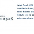 L’état fiscal 1288 M récapitule l’ensemble des bases, taux et produits des taxes directes locales par type de collectivité sur la commune est porté à votre connaissance. >>>Consultez l’état fiscal […]