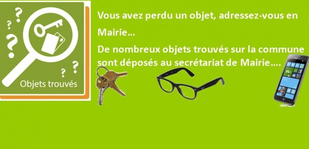 Une gourmette d’enfant déposée en mairie le 19 mai 2022. Des lunettes déposées en mairie le 24 avril 2022, des clés attendent leur propriétaire en mairie Une télécommande de collier […]