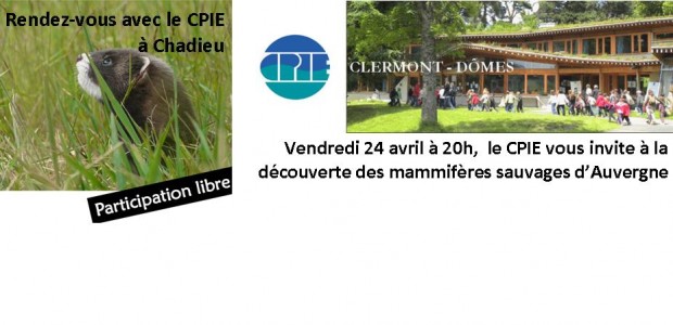 Cette soirée s’inscrit dans le carnet des rendez-vous, offerts par le CPIE. Chaque année le Centre de Ressources du CPIE Clermont-Dômes propose un programme d’activités à destination du grand public, […]