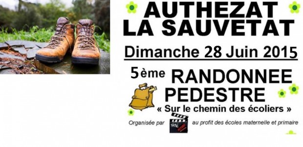 L’association de parents d’élèves, Récré Action du RPI Authezat-La Sauvetat (Regroupement Pédagogique Intercommunal), propose dimanche 28 juin 2015 5 parcours de randonnées au départ de l’école d’Authezat.   Les inscriptions […]