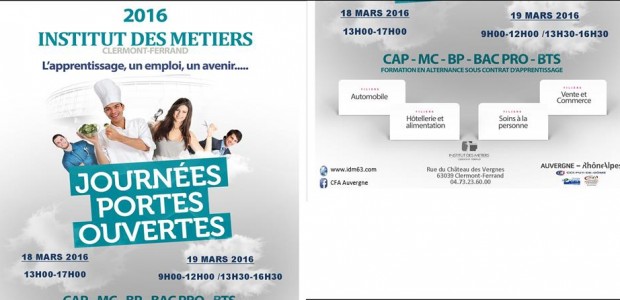 L’Institut des Métiers, Centre de formation d’Apprentis, à dimension régionale et au service de plus de 1 800 jeunes en formation, organise : ses portes ouvertes, vendredi 18 mars de […]