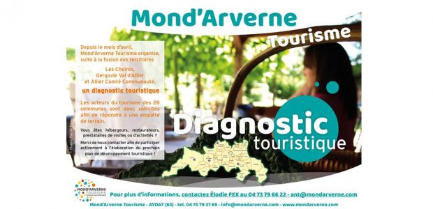 Depuis le mois d’avril, Mond’Arverne Tourisme organise, suite à la fusion des territoires : Les Cheires, Gergovie Val d’Allier et Allier Comté Communauté, un diagnostic touristique >>>Voir l’affiche. Cet état des […]