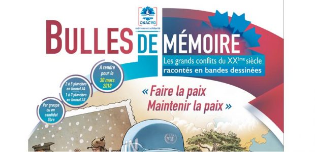 Concours BD Bulles de Mémoire 2018 organisé par l’Office national des anciens combattants et victimes de guerre en partenariat avec le Musée de l’Ordre de la Libération, l’Académie Brassart-Delcourt et […]