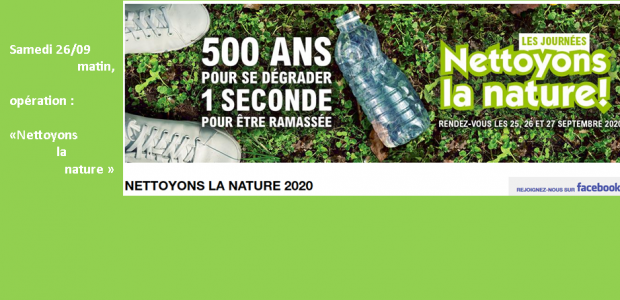 Opération Nettoyons la Nature, de ce samedi 26 septembre => sur le territoire de La Sauvetat Environ 90 participants de nos villages et des déchets en nombre récoltés et beaucoup […]