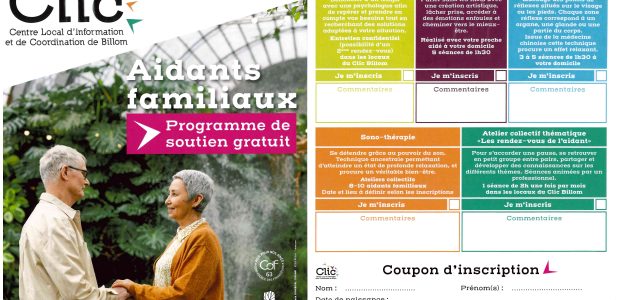 Le CLIC de Billom (Centre Local d’Information et de Coordination de Billom) propose un programme d’actions en faveur des Aidants Familiaux : Le  nombre de personne aidant un proche âgé […]